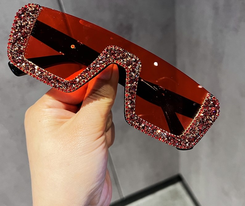 Luxury Bling Diamond Rimless Sunglasses