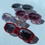 Fashion Medallion Crystal Diamond Bling Shades
